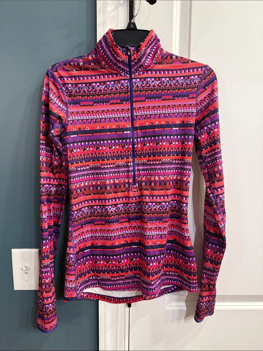 Nike Pro Dri Fit 1/2 Zip Pullover Top